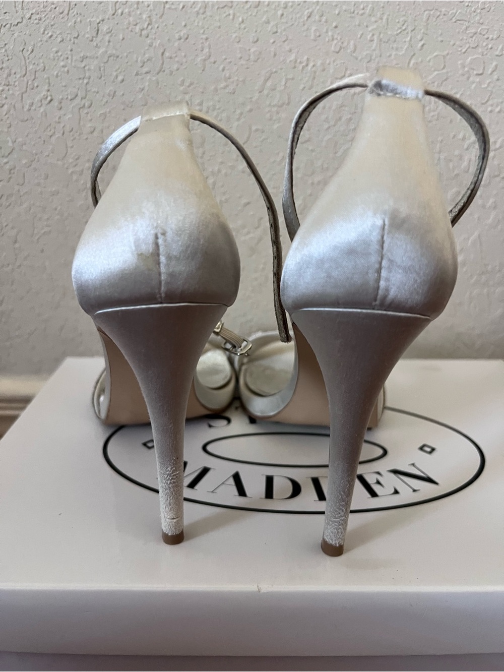 Silver Rhinestone Strap High Heels - Picture 3 of 4